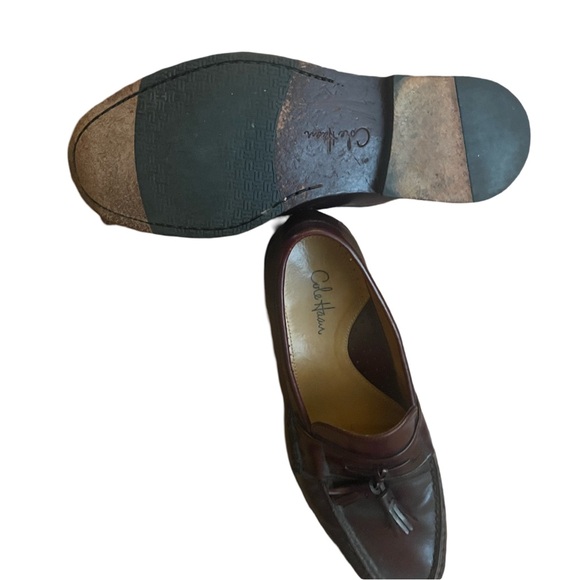 Cole Haan men’s brown tassel loafers size 8 gently used - Picture 5 of 6